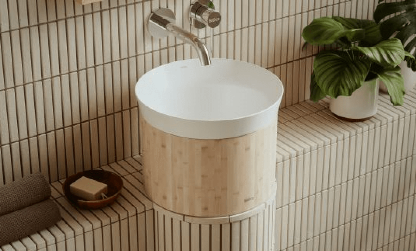 Novara washbasin by bathco