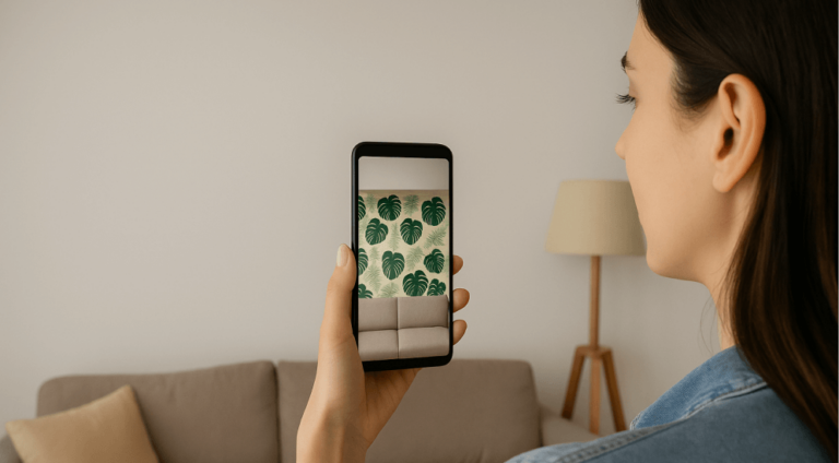 AR wallpaper visualizer