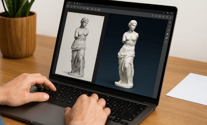 Cómo convertir una imagen 2D en un modelo 3D